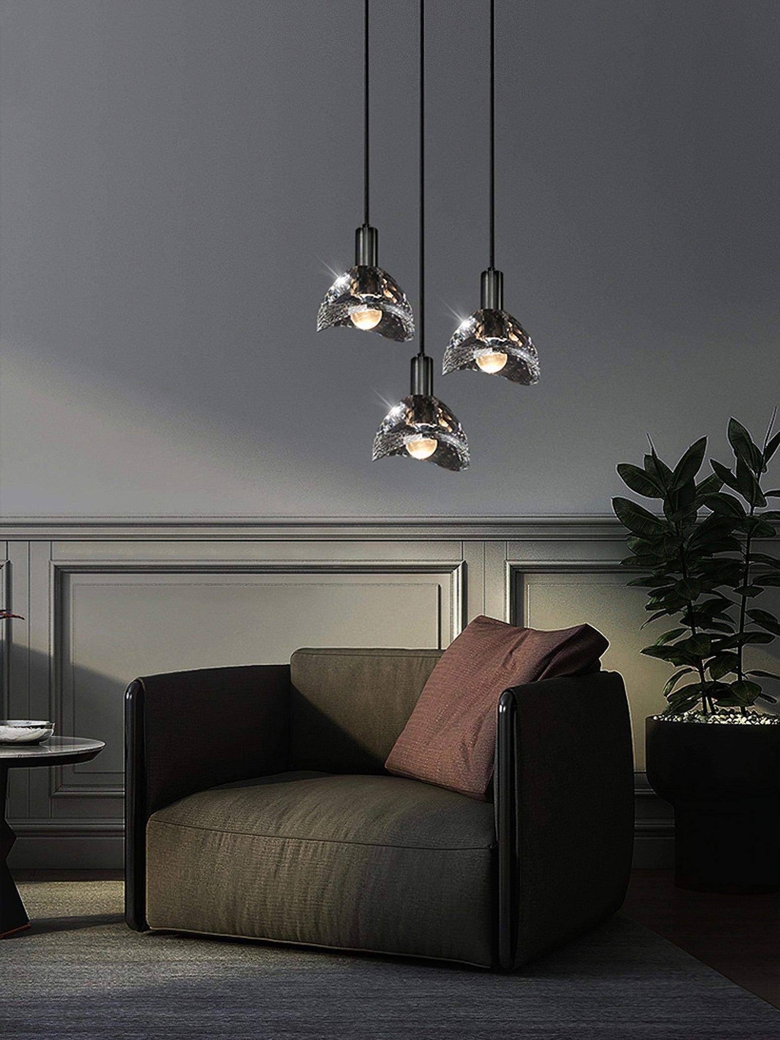 Molla Contemporary Crystal Blossom Pendant Light