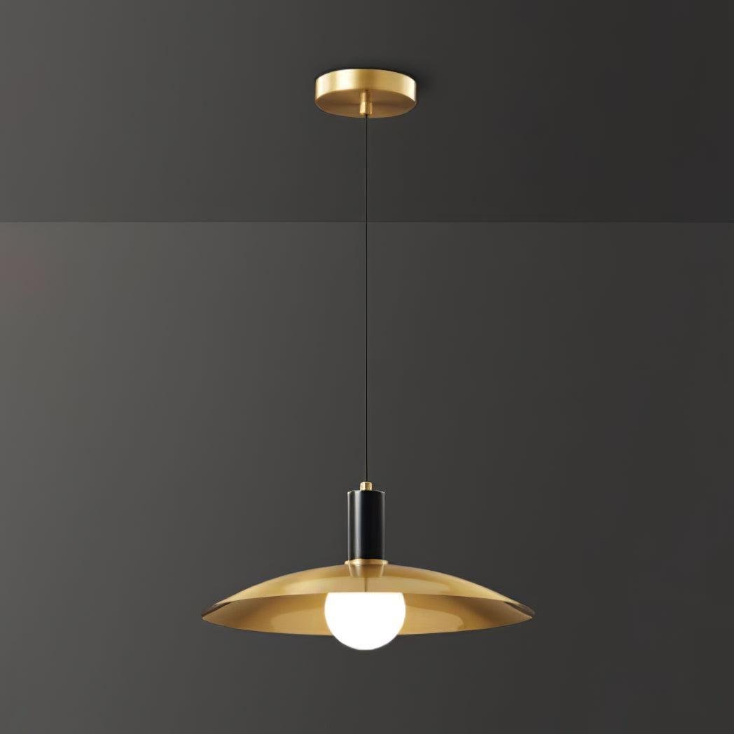 Modern Golden Disc Pendant Light Kitchen 4
