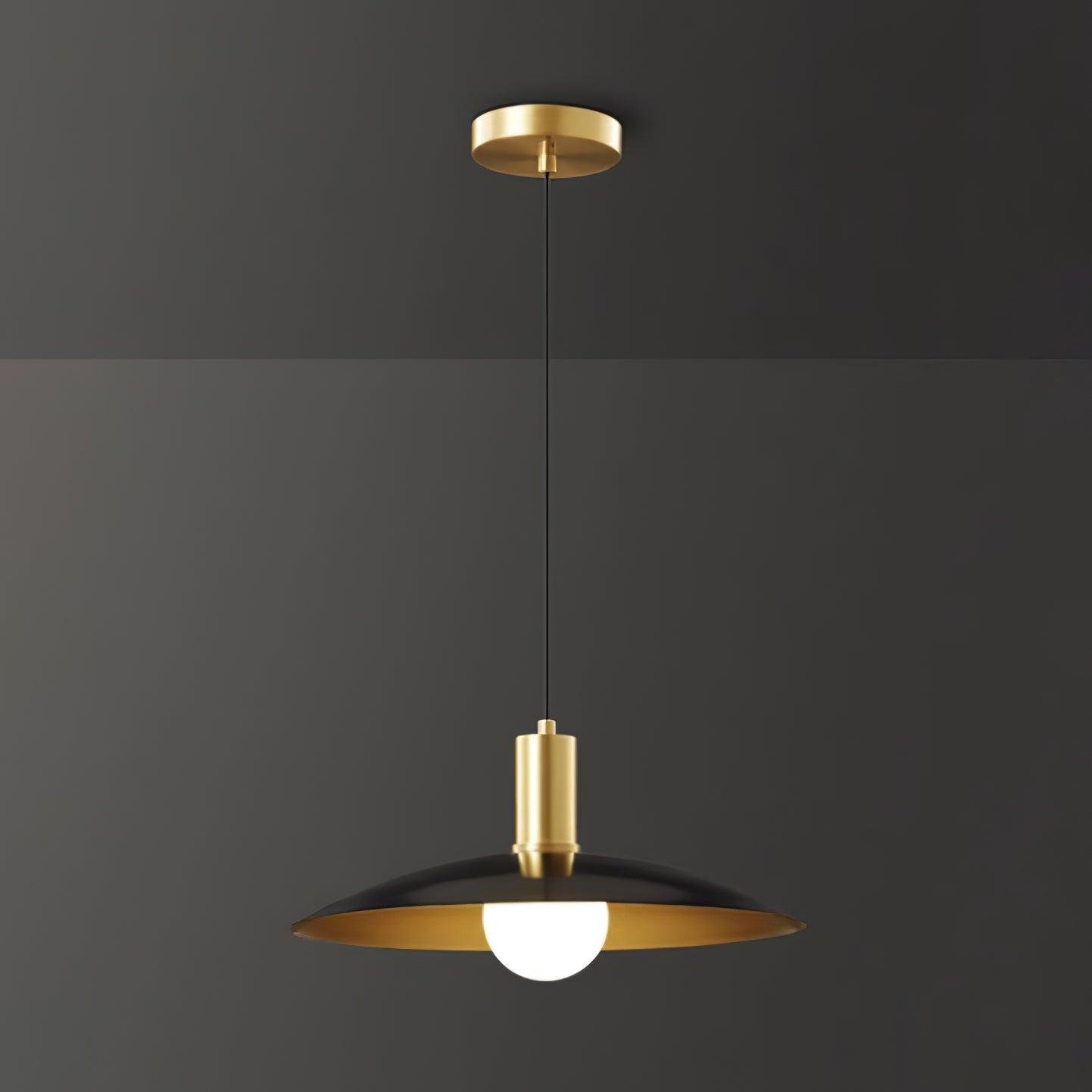 Modern Golden Disc Pendant Light Kitchen 5