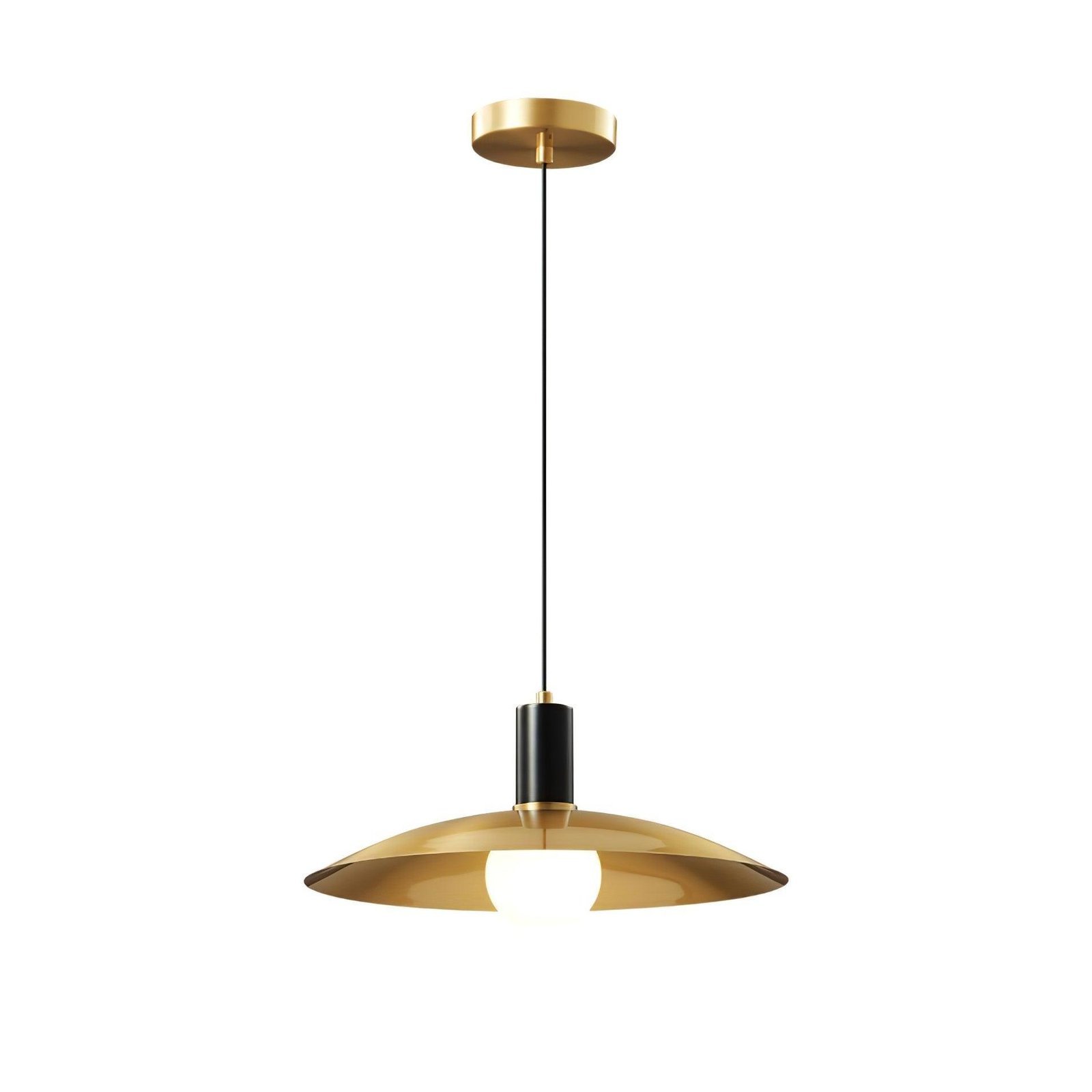 Modern Golden Disc Pendant Light Living Room 6