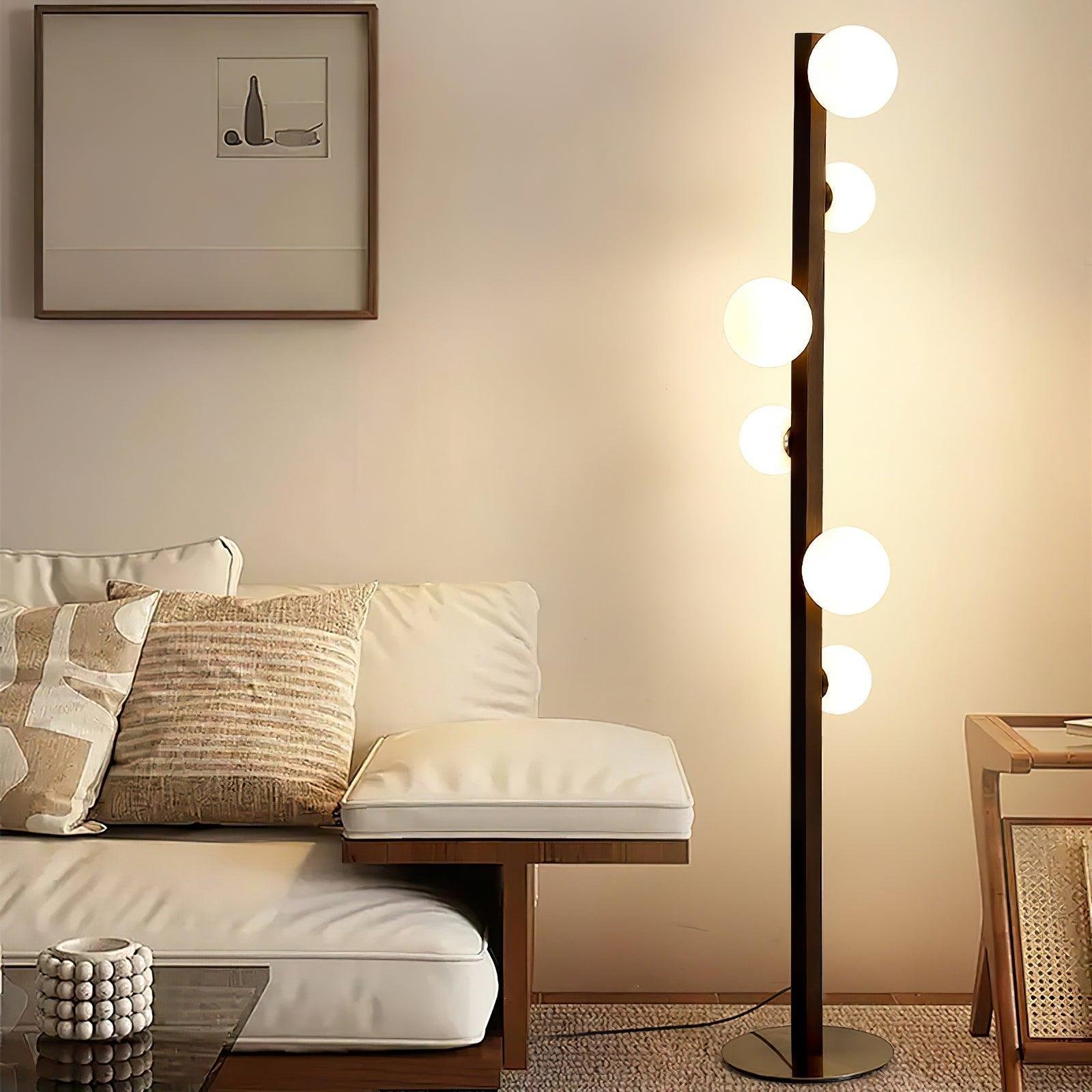 Modern Orbital Pole Floor Lamp Living Room 2