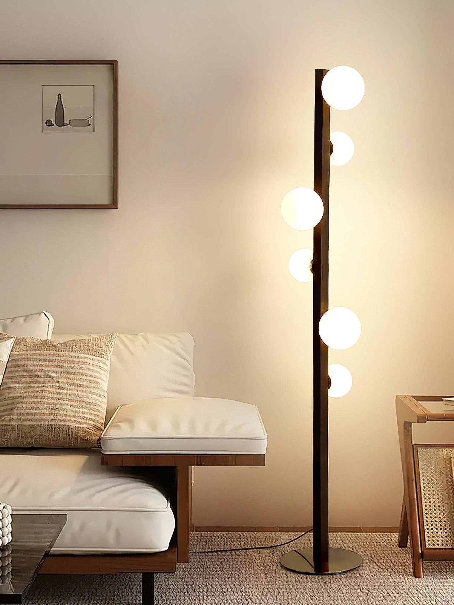 Modern Orbital Pole Floor Lamp Living Room 3