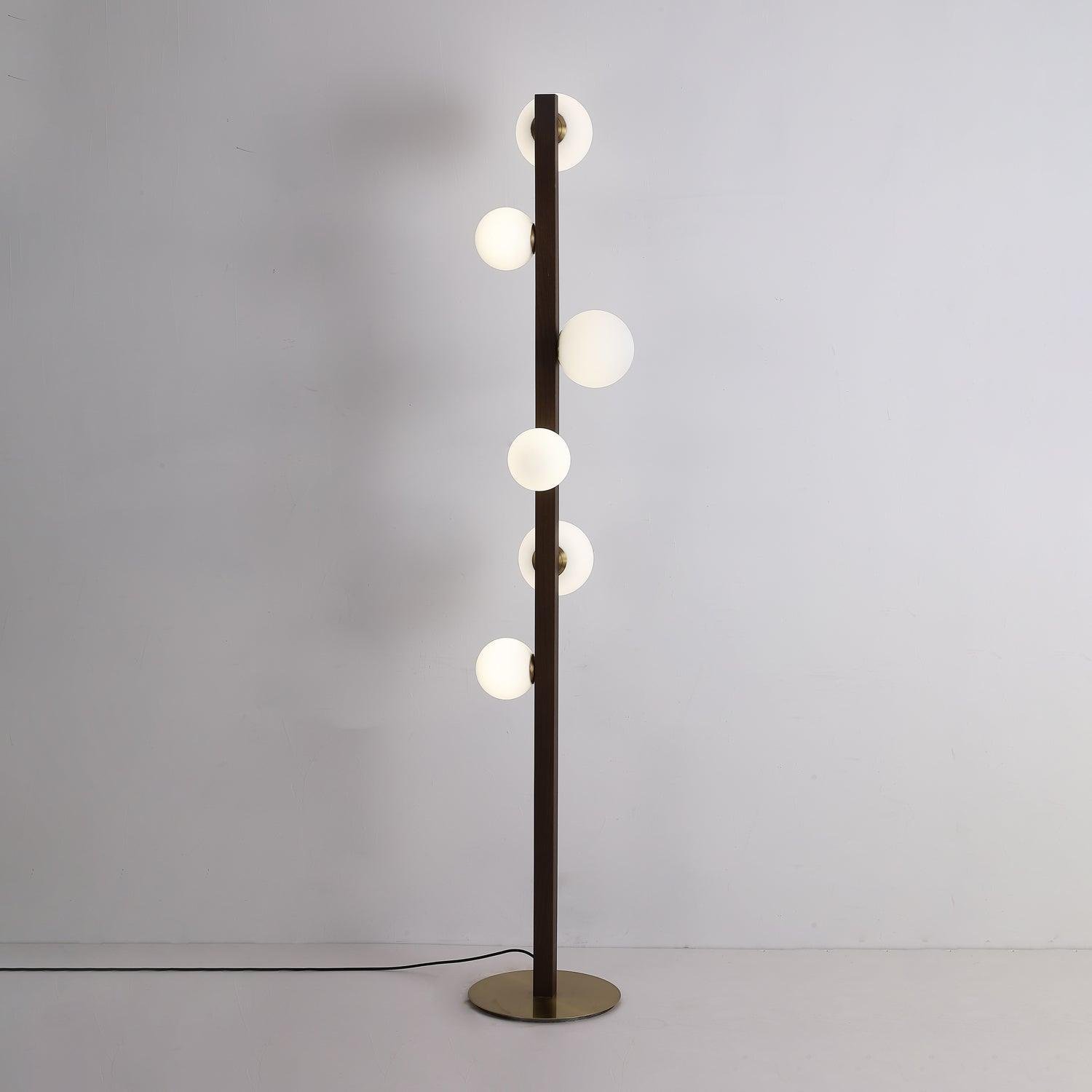 Modern Orbital Pole Floor Lamp Living Room 4