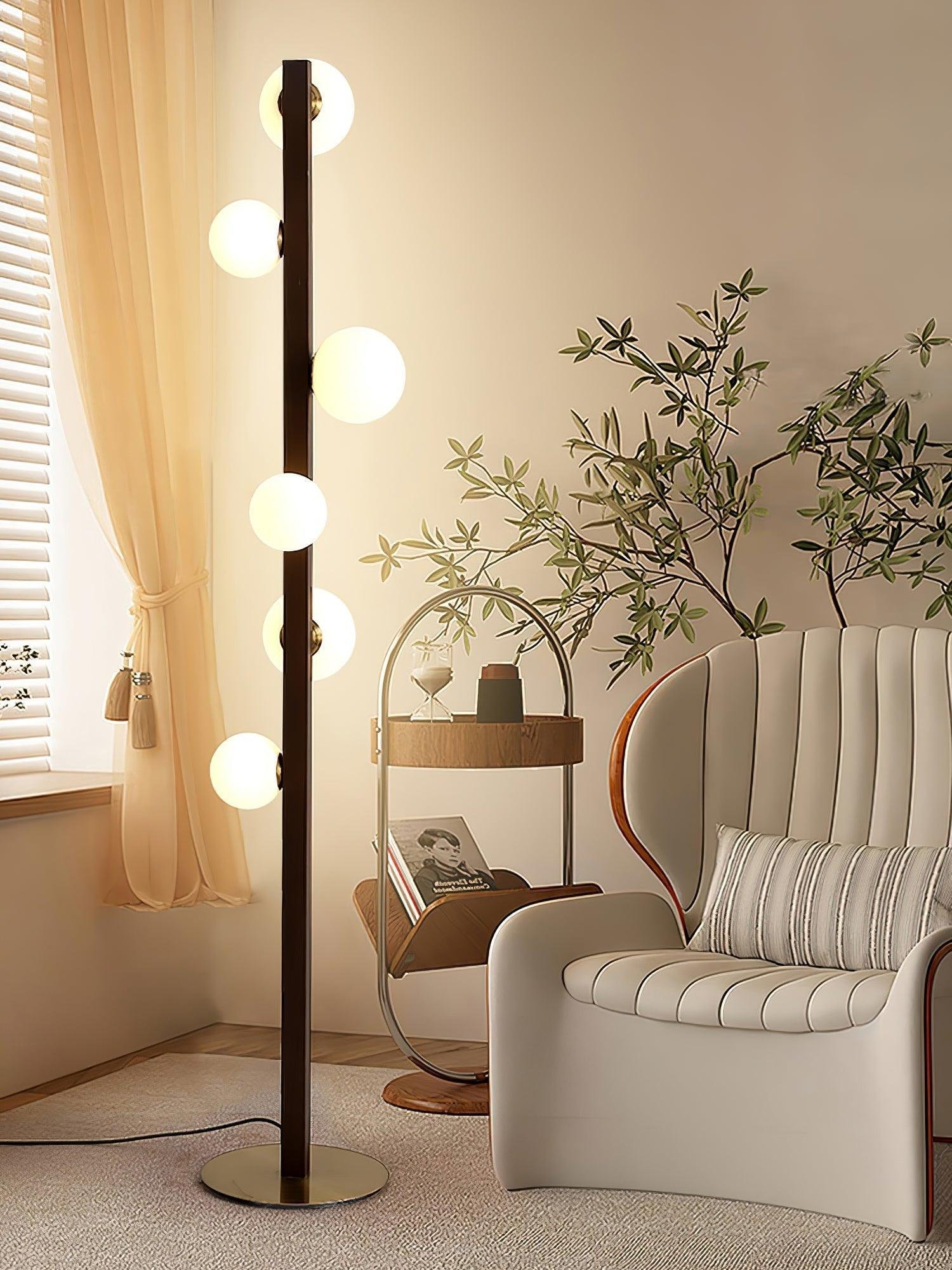 Modern Orbital Pole Floor Lamp Study Room 2