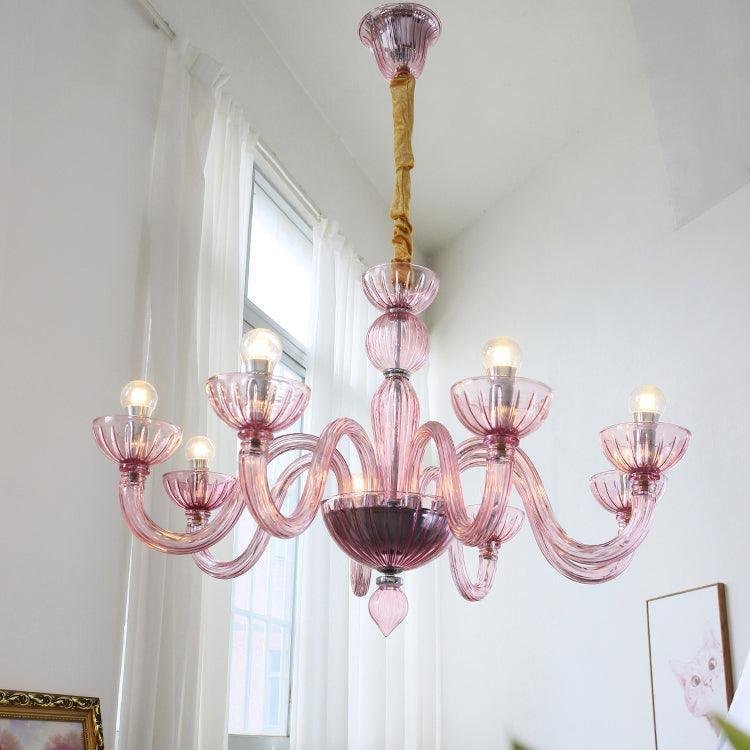 Art Deco Elegant Flourish Chandelier Bedroom