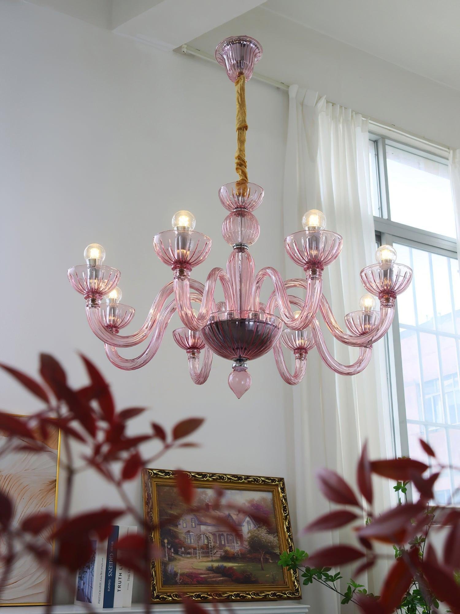 Art Deco Elegant Flourish Chandelier Living Room 2