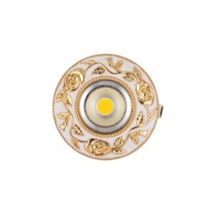 Art Deco Floral Medallion Recessed Light Dining Room