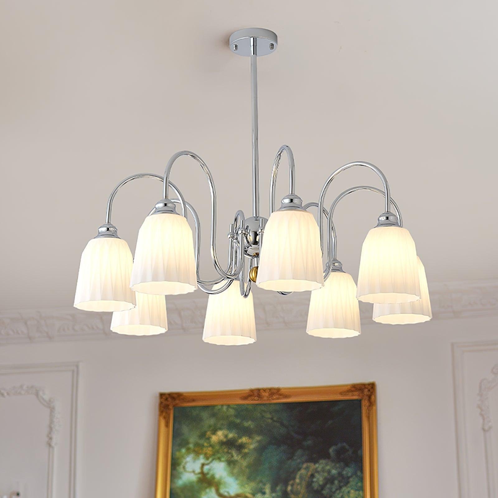 Art Deco Pleated Elegance Light Living Room