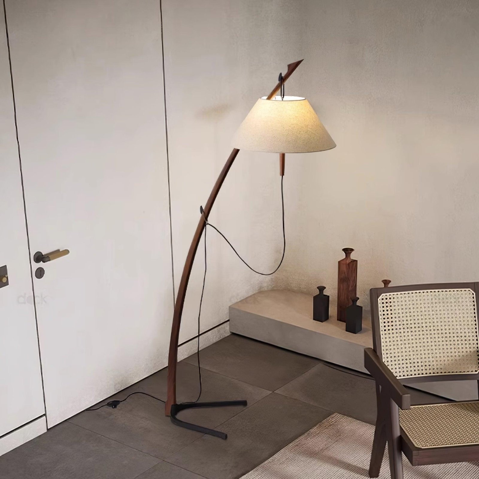 Artistic Fishing Rod Floor Lamp Office