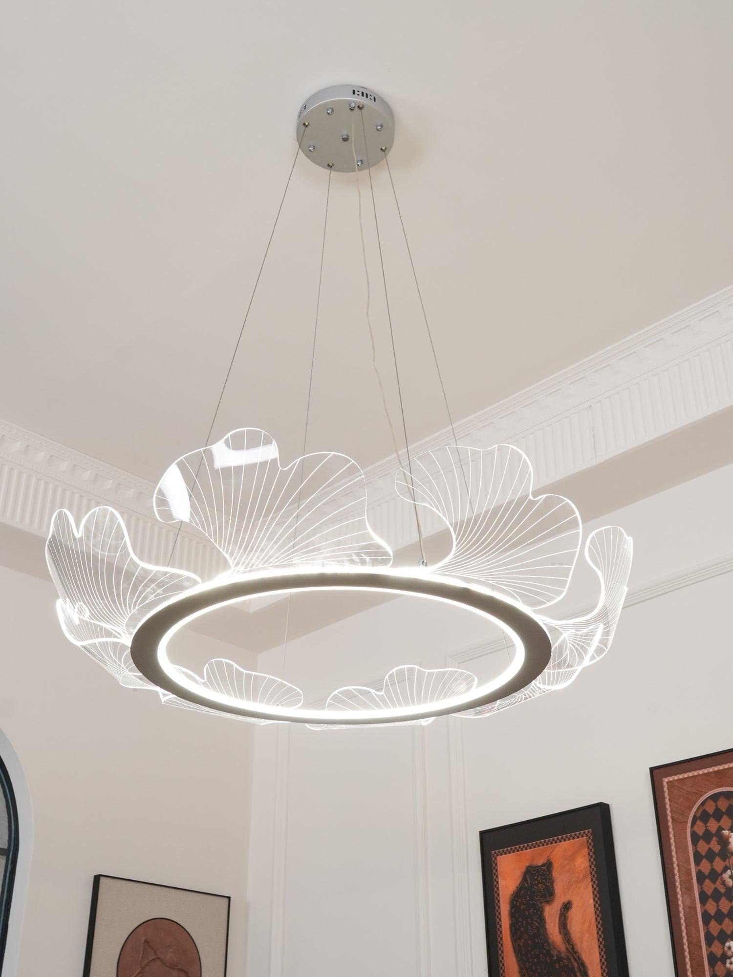 Artistic Ginkgo Leaf Chandelier Living Room 2