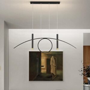Contemporary Circular Balance Pendant Light Dining Room