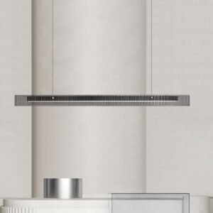 Contemporary Fluted Panel Pendant Light Living Room