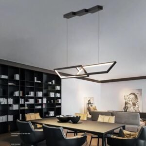 Contemporary Geometric Frames Pendant Light Dining Room