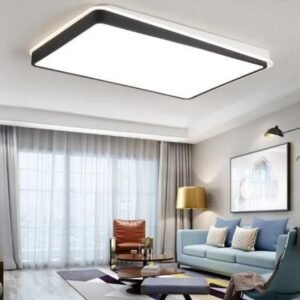 Contemporary Sleek Square Ceiling Light Living Room