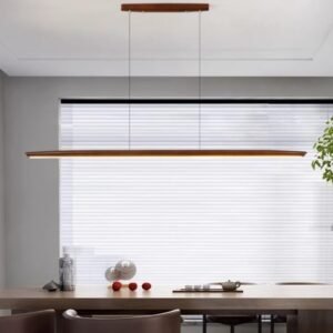 Eska Scandinavian Sleek Timber Pendant Light