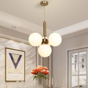 Frej Modern Milky Orb Pendant Light