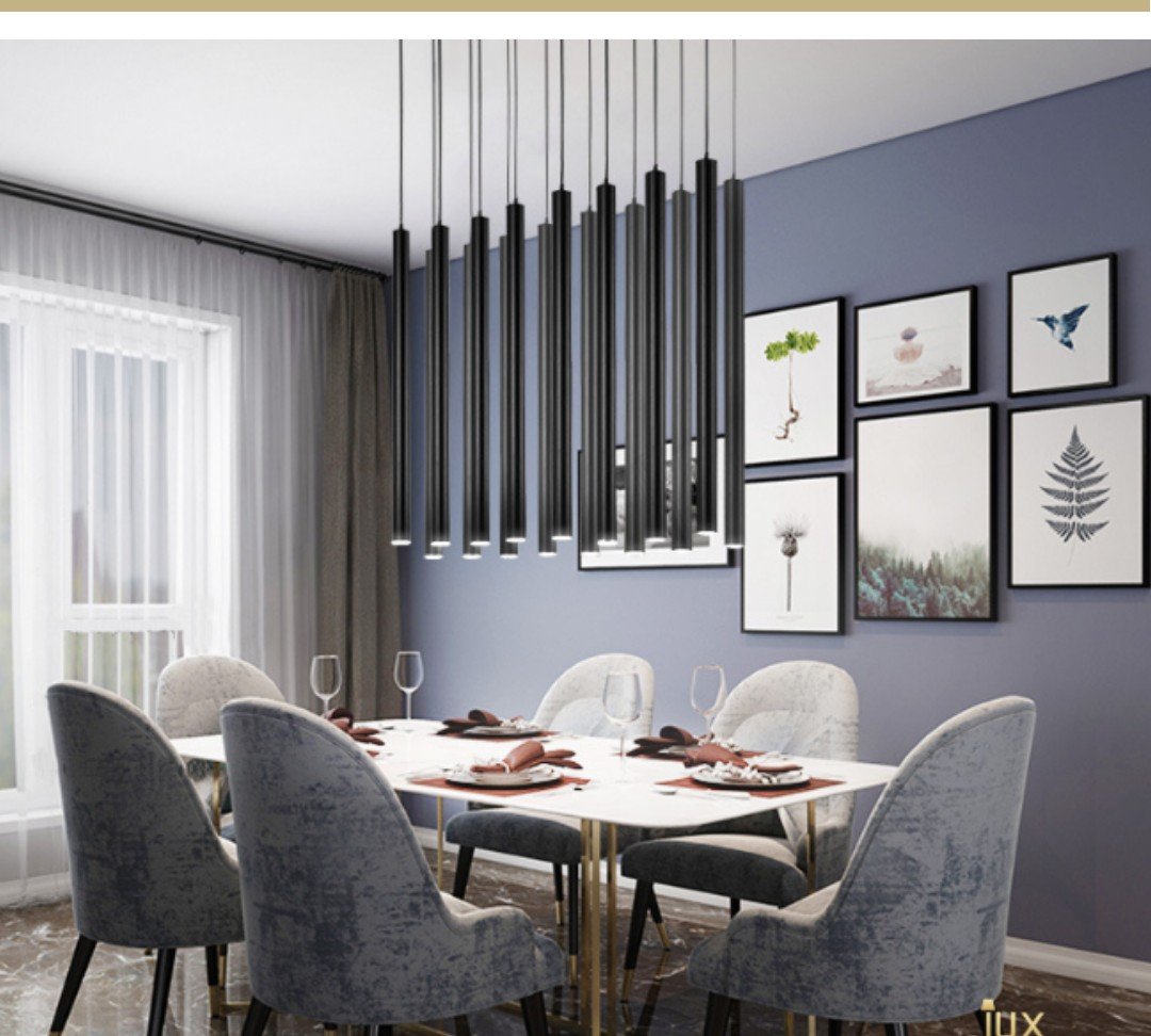 Helgi Modern Hanging Rods Pendant Light - Image 2