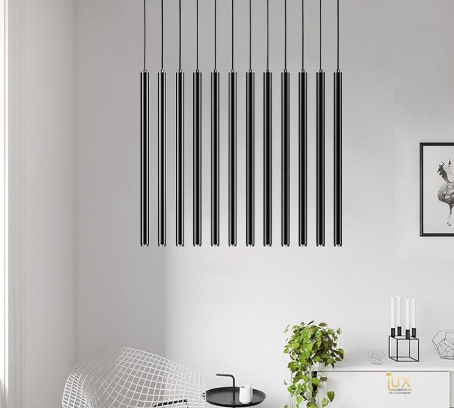 Helgi Modern Hanging Rods Pendant Light - Image 4