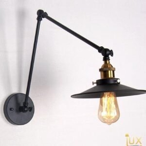 Industrial Brass Compass Wall Light Living Room