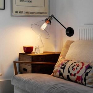 Industrial Cone Articulation Wall Light Living Room
