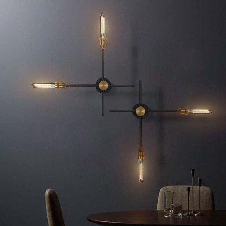 Industrial Rotating Spurs Wall Light Cafe