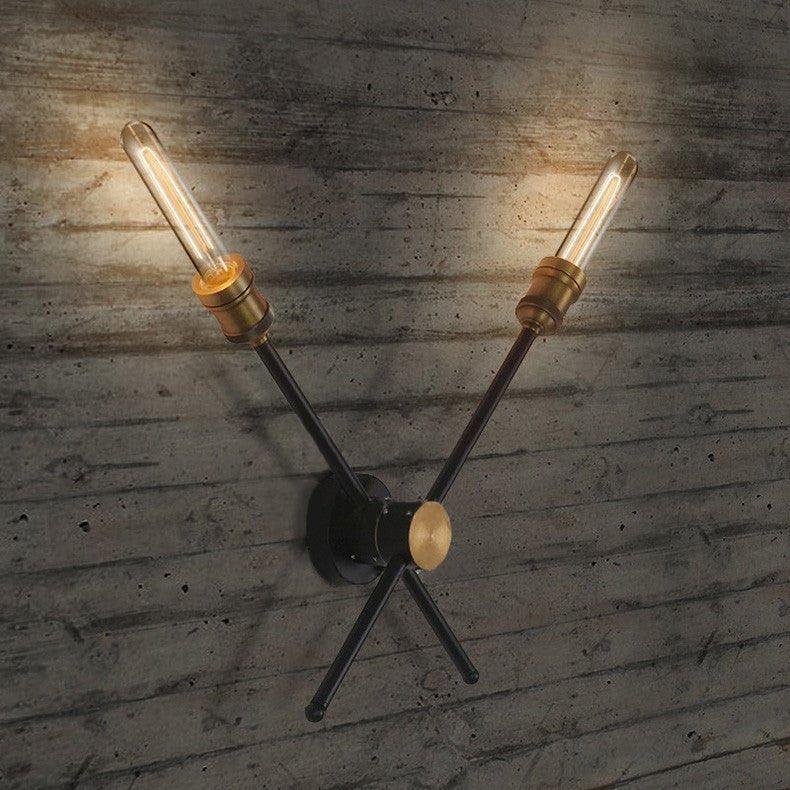 Industrial Rotating Spurs Wall Light Dining Room