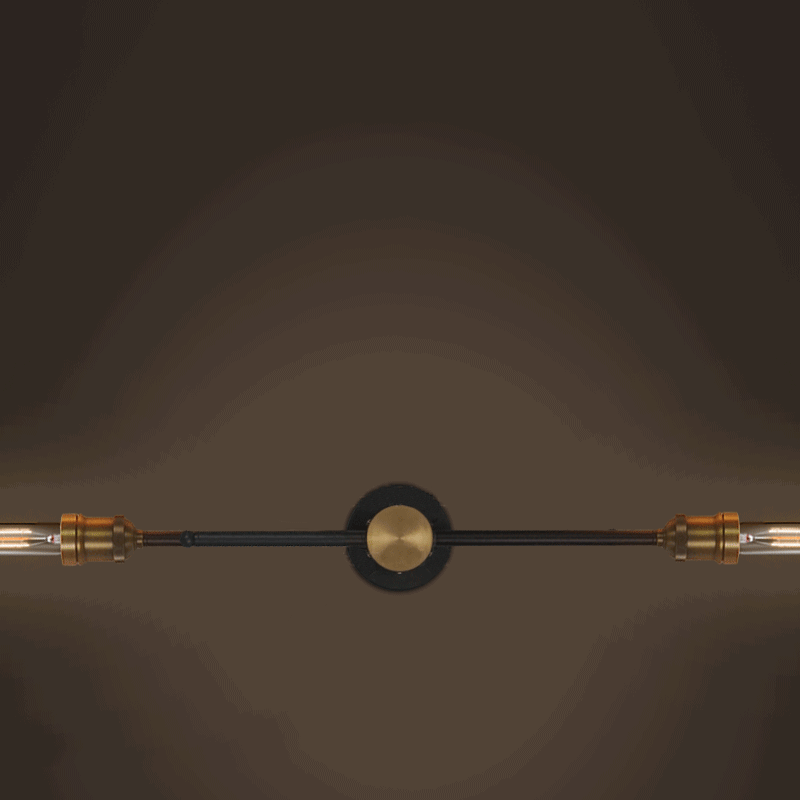 Industrial Rotating Spurs Wall Light Hallway