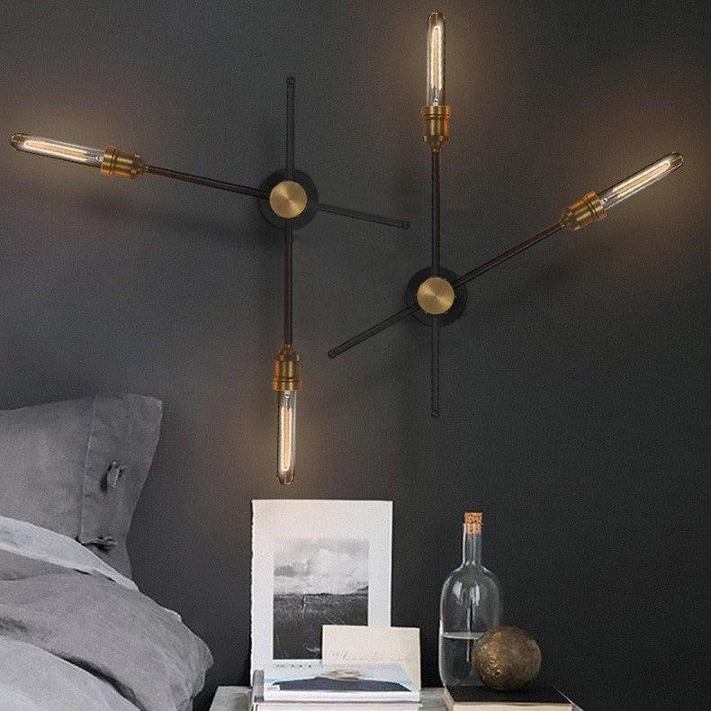 Industrial Rotating Spurs Wall Light Living Room