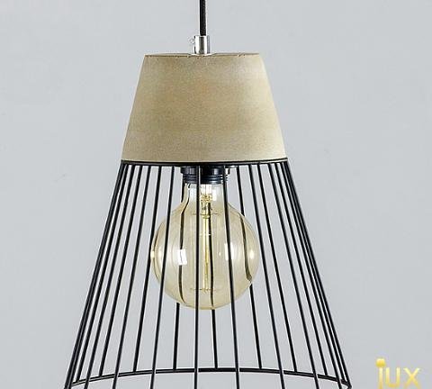 Industrial Wire Cage Pendant Light Balcony