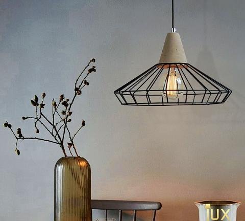 Industrial Wire Cage Pendant Light Bedroom