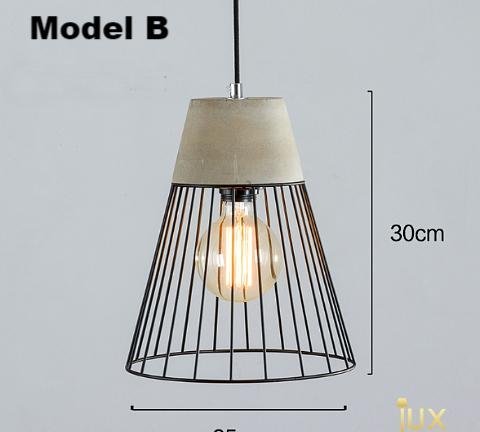Industrial Wire Cage Pendant Light Retail