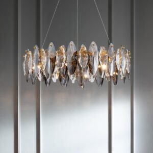 Luxury Crystal Waterfall Chandelier Living Room