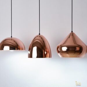 Luxury Rose Gold Bowls Pendant Light Kitchen