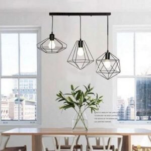 Minimalist Geometric Gems Pendant Light Dining Room
