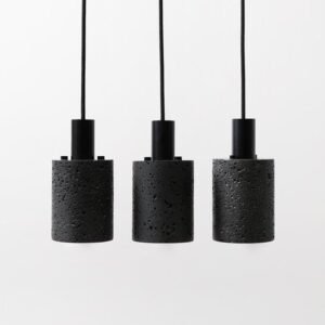 Minimalist Lava Cylinder Pendant Light Dining Room