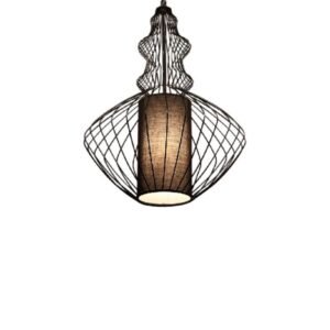Modern Almond Birdcage Pendant Light Dining Room