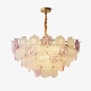 Modern Candy Cascade Chandelier Dining Room