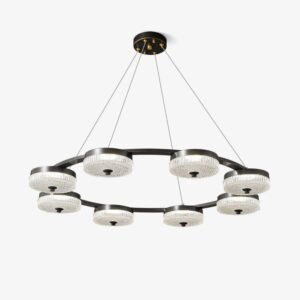 Modern Celestial Disc Chandelier Living Room