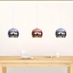 Modern Chrome Globe Pendant Kitchen
