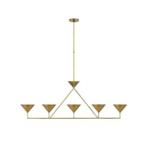 Modern Conical Array Chandelier Dining Room