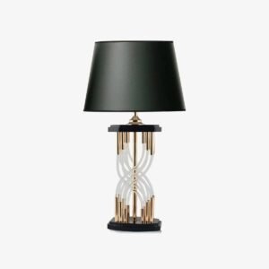 Modern Crowned Hourglass Table Lamp Living Room