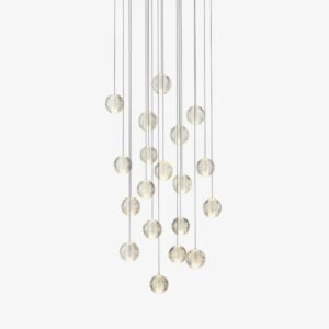 Modern Crystal Bubbles Pendant Light Living Room
