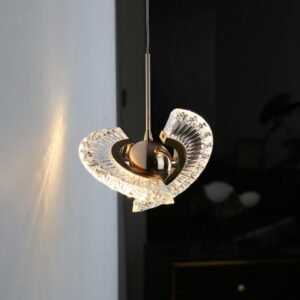Modern Crystal Wings Pendant Light Living Room