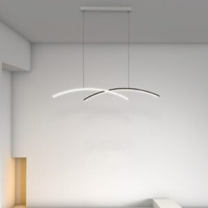 Modern Curved Arc Pendant Light Dining Room