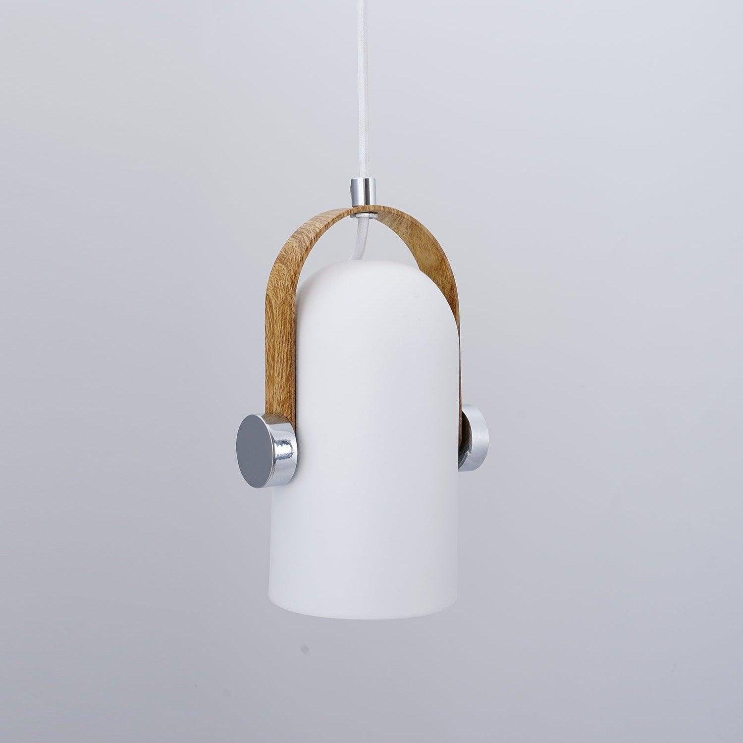 Modern Curved Cylinder Pendant Light Cafe 2