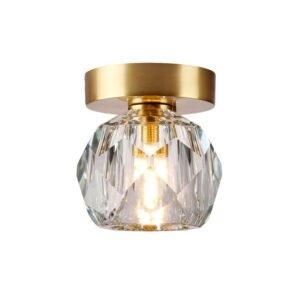 Modern Faceted Gem Ceiling Light Hallway