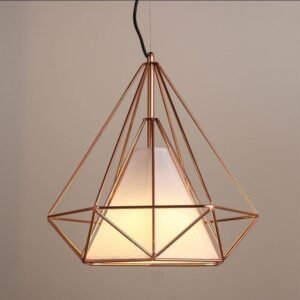 Modern Geometric Prism Pendant Light Dining Room