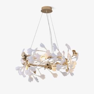 Modern Ginkgo Blossom Chandelier Dining Room