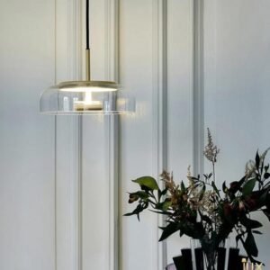 Modern Glass Dome Pendant Light Living Room