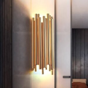 Modern Golden Cascade Wall Light Living Room